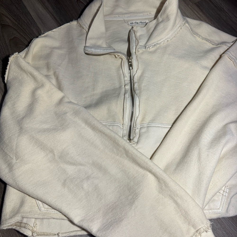 Yellow Cropped Zip-Up Jacket